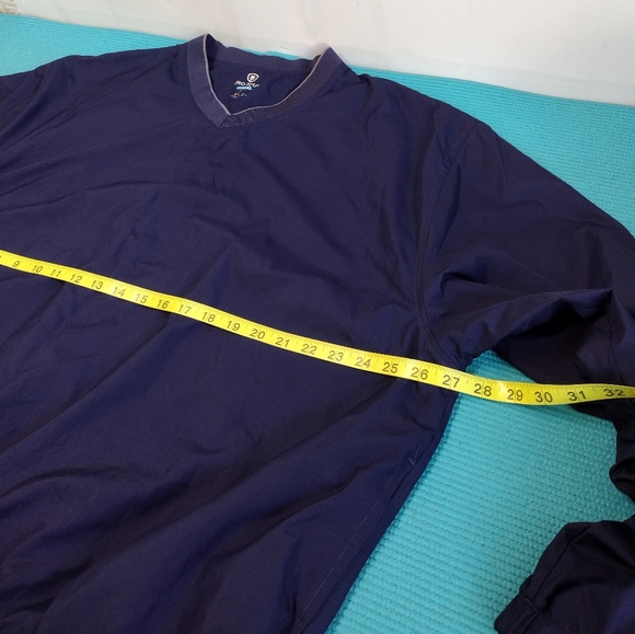 Pro Tour Cool Play Men’s Navy Blue Pullover Windbreaker Jacket Mesh Lining XL - Picture 3 of 10